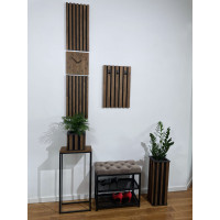 Závesné hodiny z dubového dreva Lamele 155cm FlexiStyle z235-d91